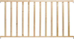 Kit garde corps en sapin CLARO 1M93